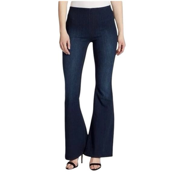Ella Moss Pull On Flare Jeans 10/30 x 33 Dark Wash Bell Bottoms Western Boho - Picture 4 of 14